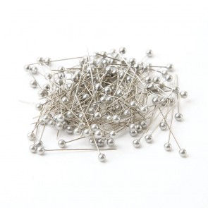 Corsage Pins Round Pearl 40mm Pk/144 Silver - A Floral Affair